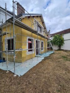 ravalement de façade en cours